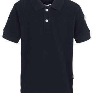 Polo Essentials enfant unisexe noir carbone coupe droite en coton