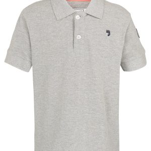 Polo Essentials enfant unisexe gris clair coupe droite en coton