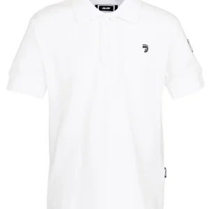 Polo Essentials enfant unisexe blanc coupe droite en coton