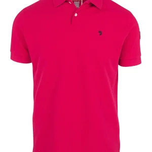 Polo Essentials homme fuchsia coupe droite en coton
