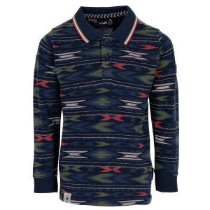 Polo Longues Manches Garçon Manitoba Navy Spiri