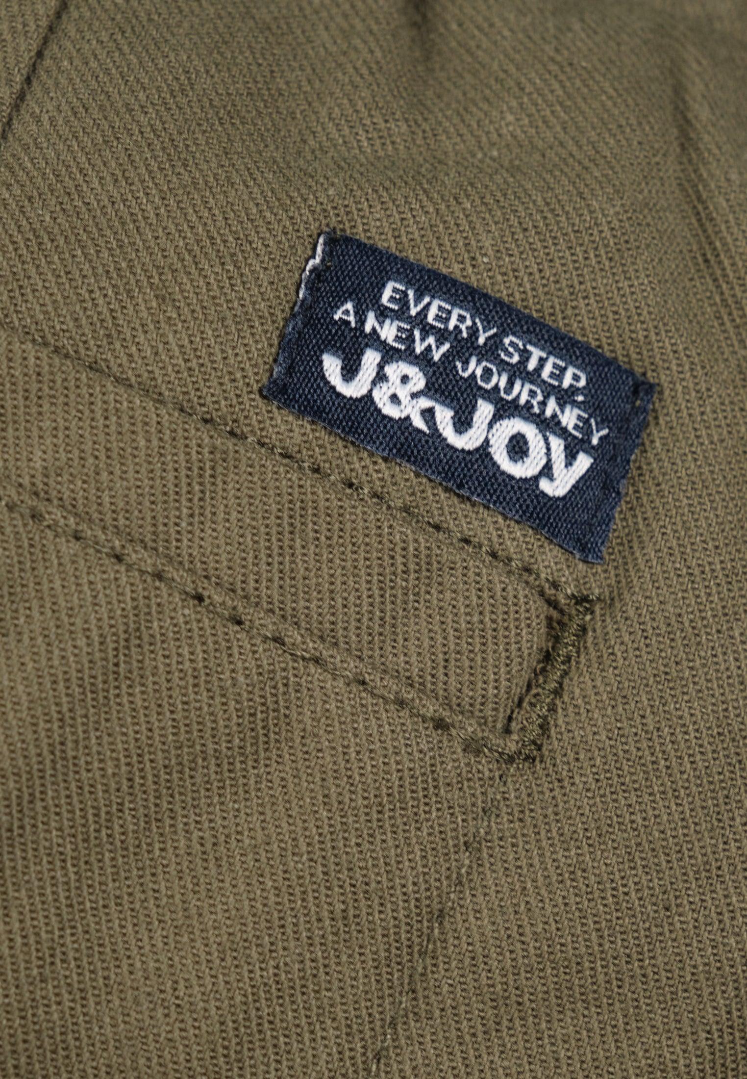 Short homme kaki en coton taille élastiquée avec cordon – Image 9