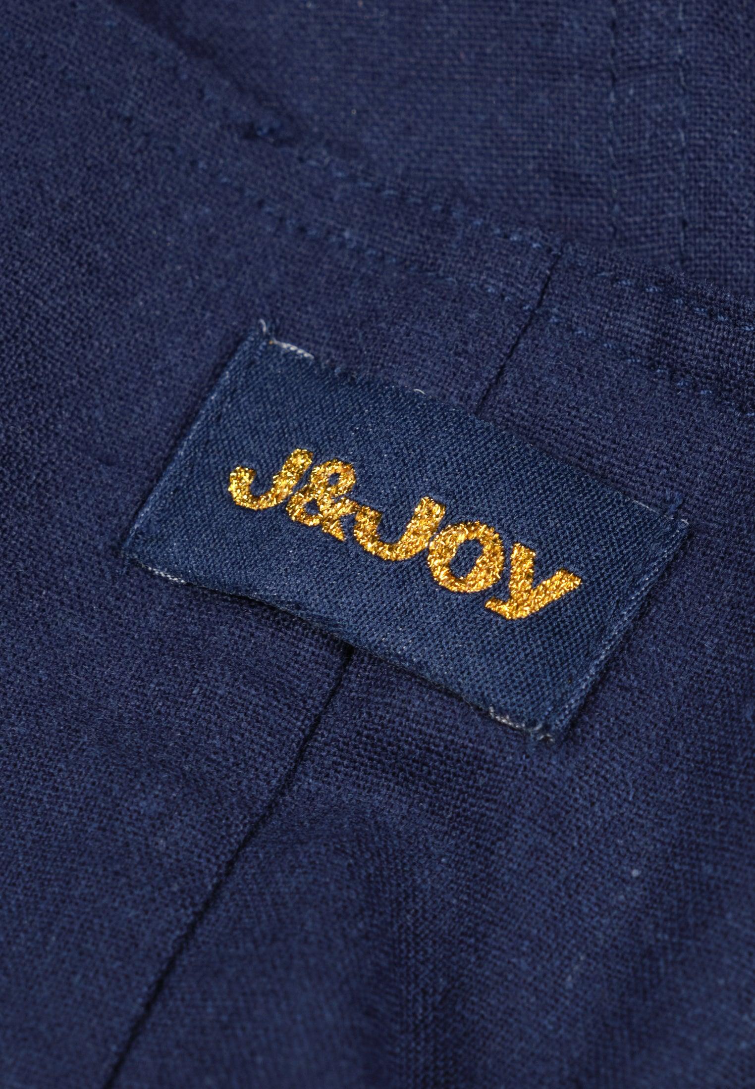 Combi-short femme bleue marine à bretelles avec bouttonière et ceinture ajustabledee – Image 8