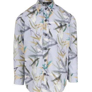 Chemise garçon avec imprimé bambou