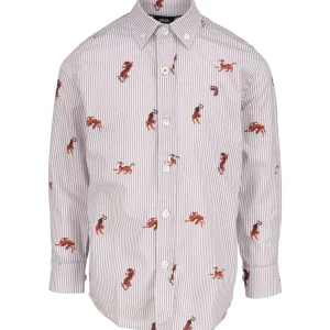 Chemise garçon avec imprimé tigres du Népal