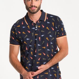 Polo homme avec imprimé drapeaux Yosemite