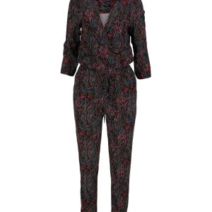 Combinaison femme avec imprimé coloré