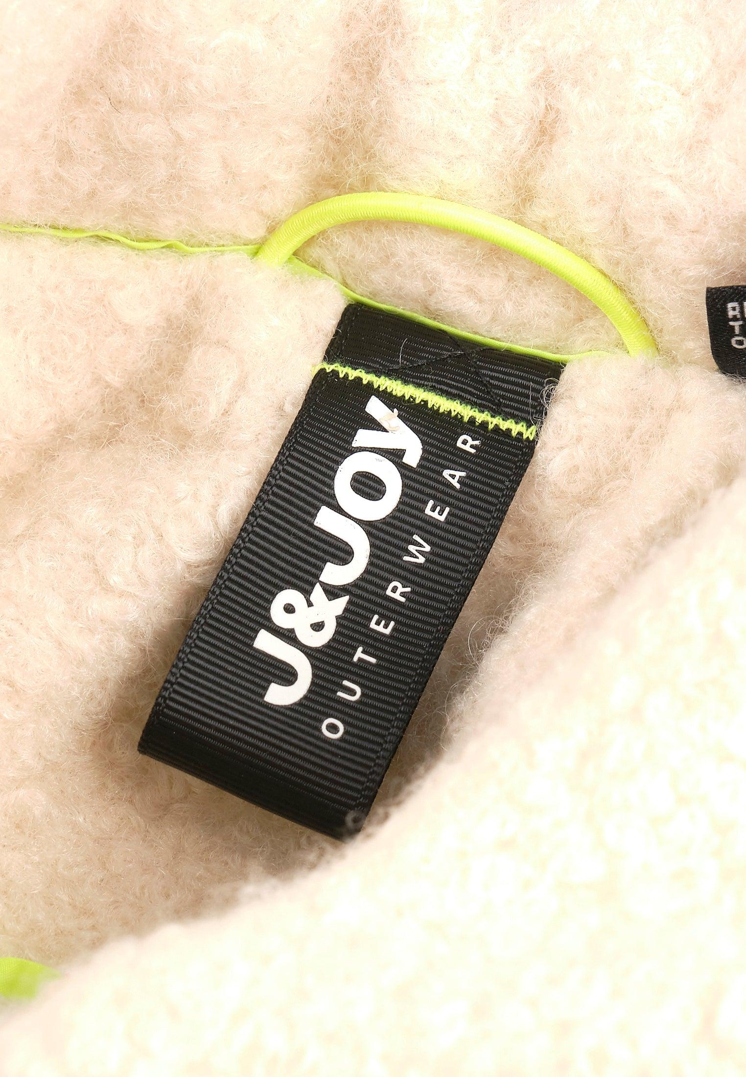 Veste femme à bouton avec poches sur la poitrine en teddy – Image 6