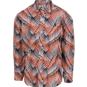 Chemise garçon imprimé feuilles