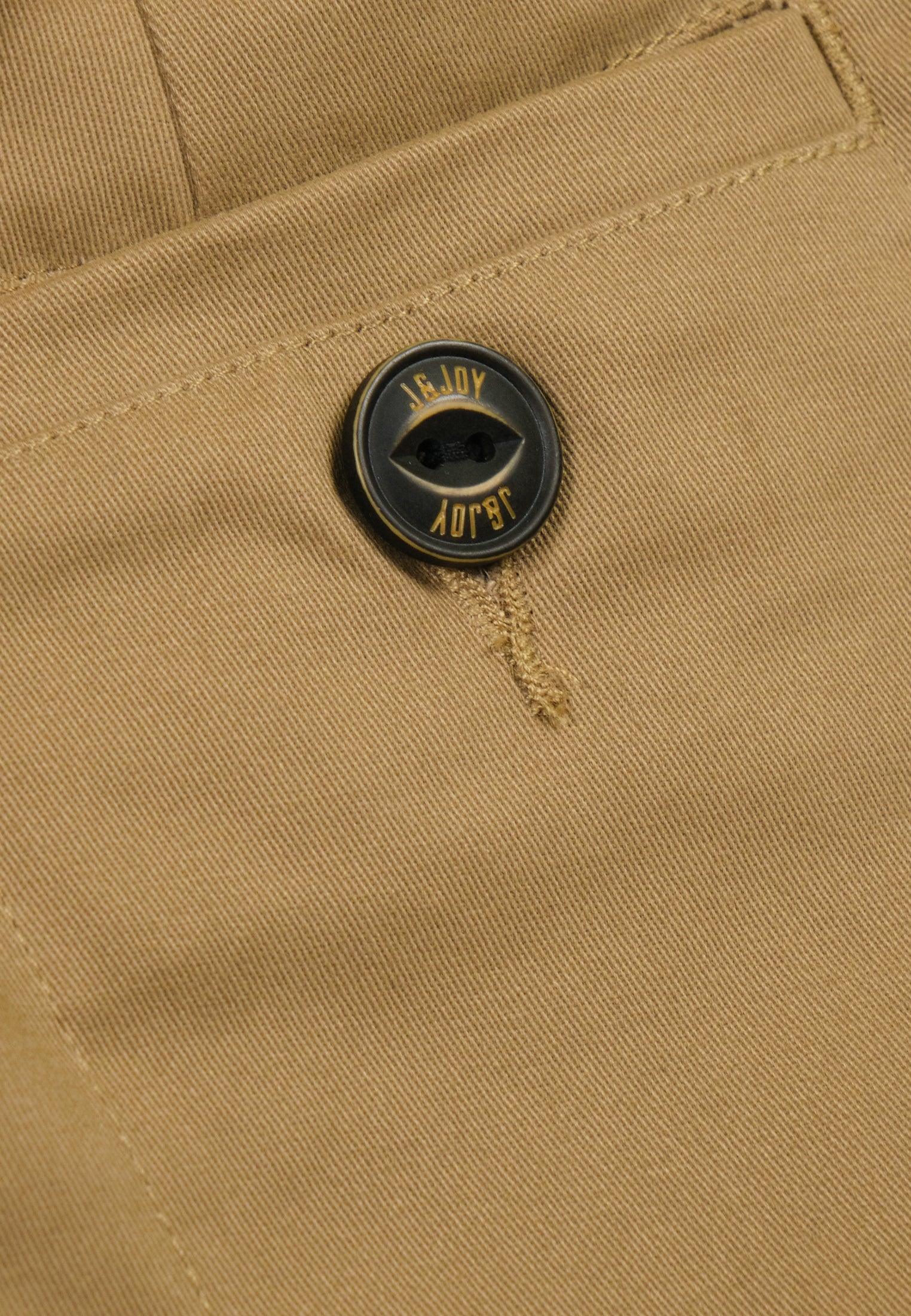 Short chino garçon beige, coupe droite, taille elastiquée – Image 4