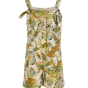 Combinaison fille courte imprimé floral