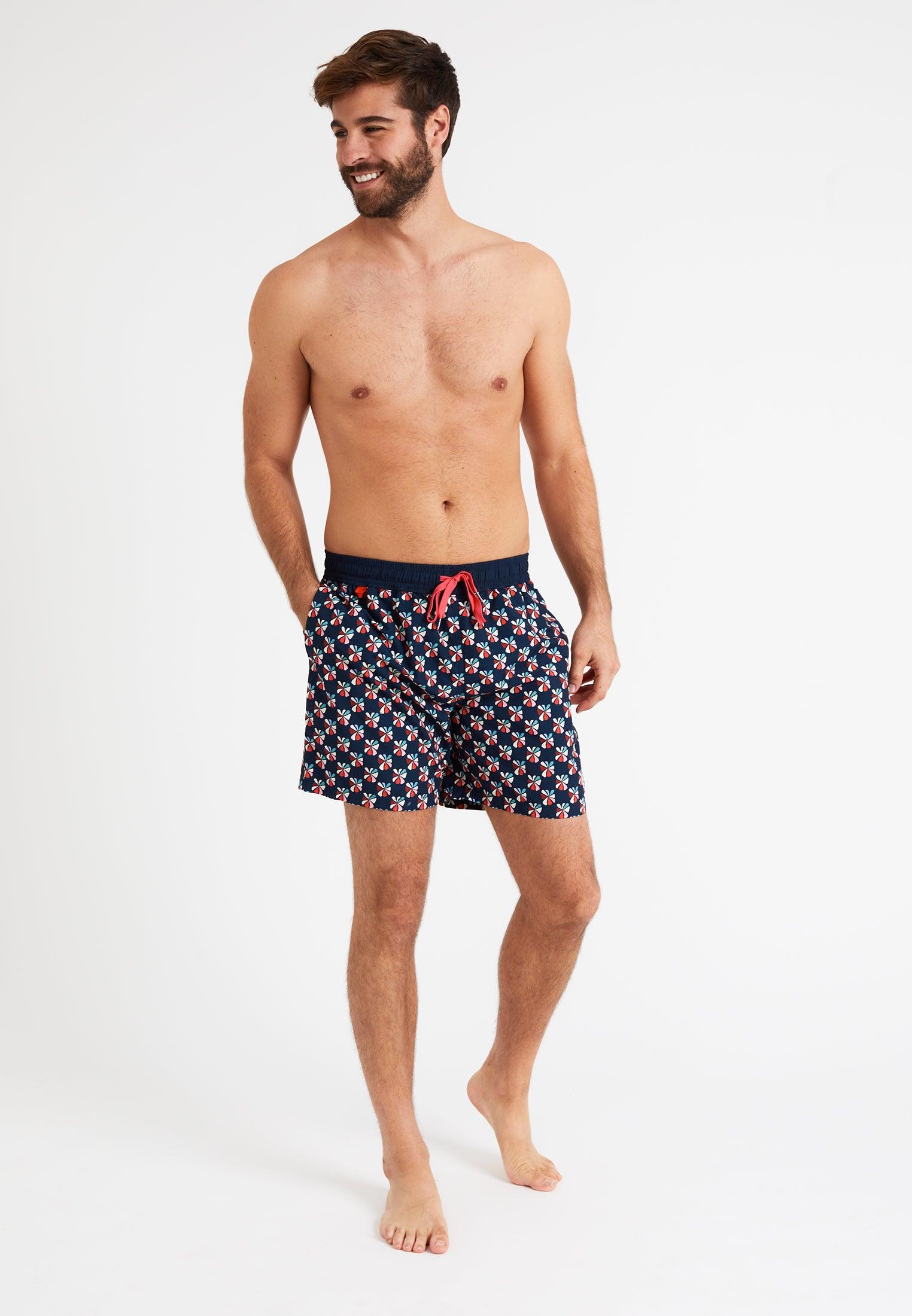 Short de bain homme imprimé abstrait – Image 2