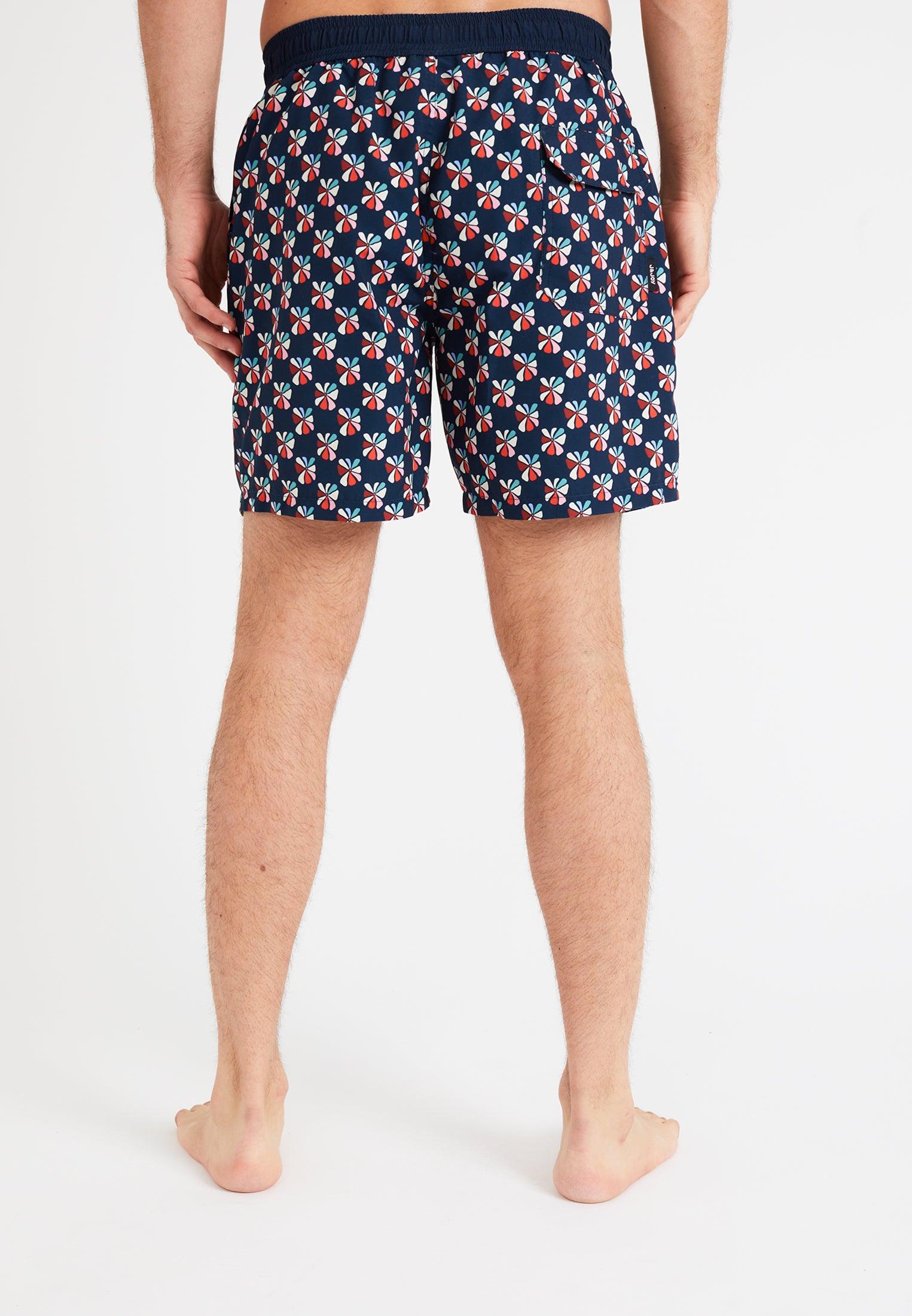 Short de bain homme imprimé abstrait – Image 4