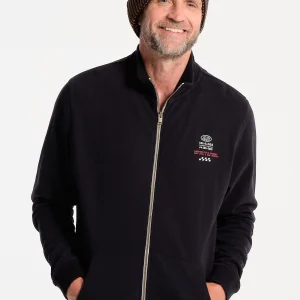 Bonnet homme jaune et bleu marine