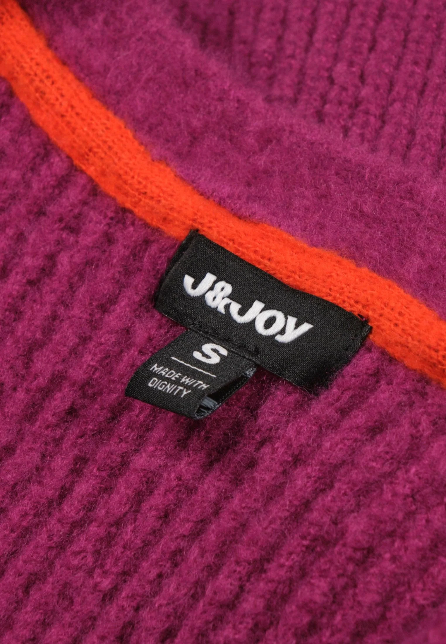 Cardigan femme fuchsia à boutons – Image 4