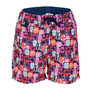 Maillot garçon bleu marine végétal