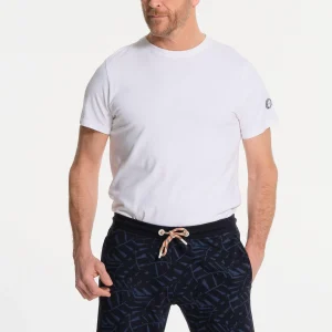 Short homme matière douce bleu