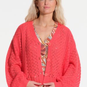 Gilet rouge avec boutons