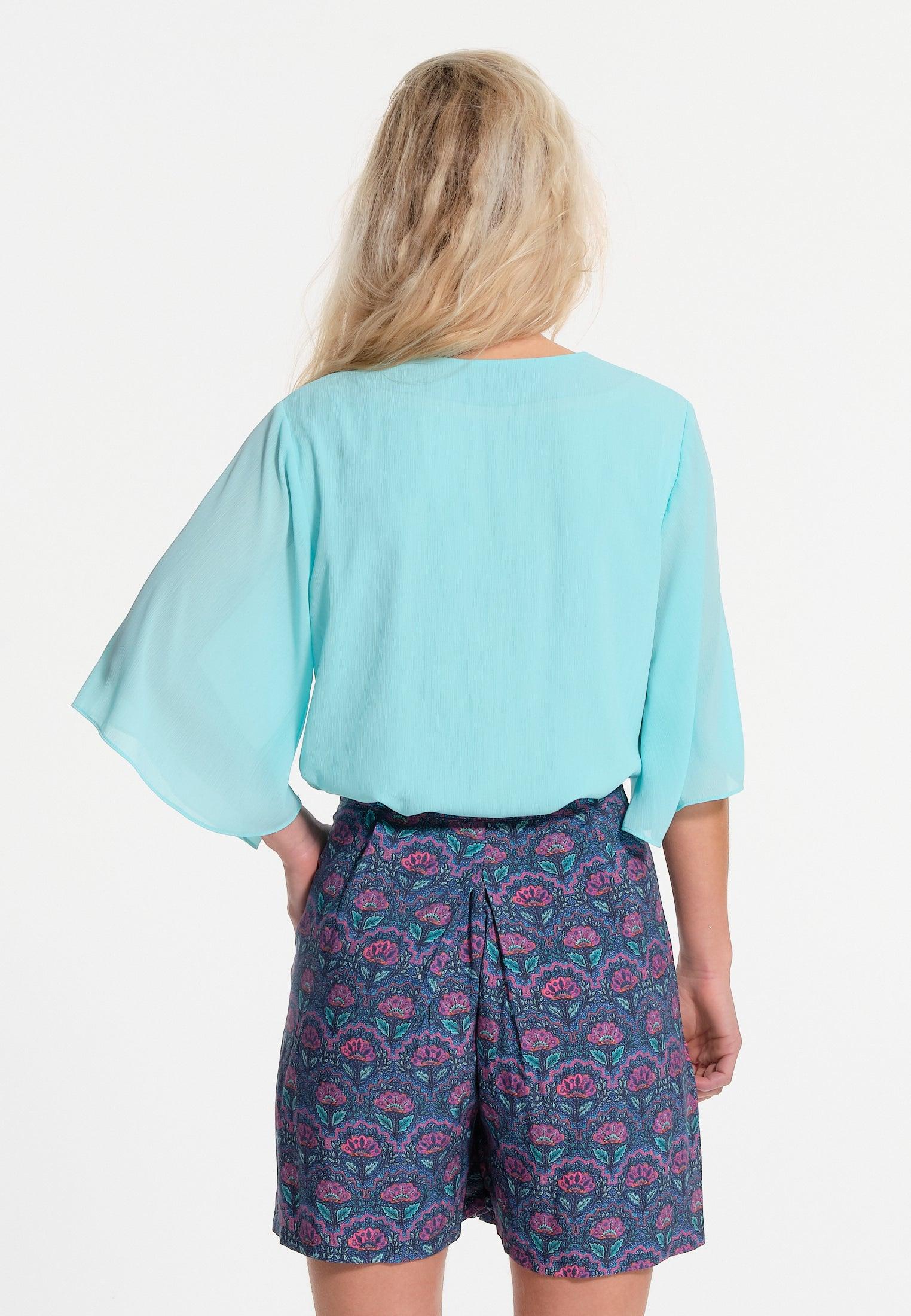 Chemisier vert avec manches larges – Image 4