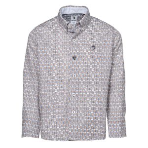 Chemise garçon motif raquettes de tennis