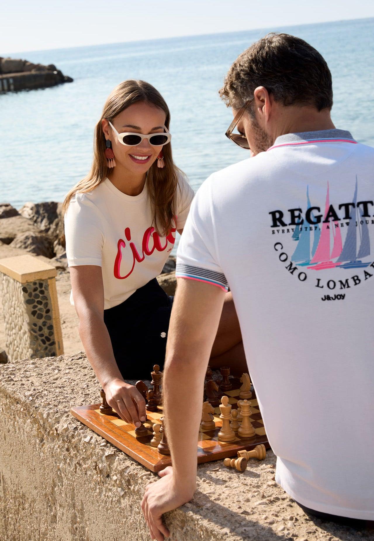 Polo homme blanc REGATTA dans le dos – Image 6
