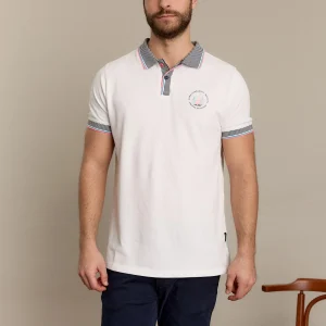 Polo homme blanc REGATTA dans le dos