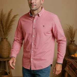 Chemise homme avec intérieur fleuri