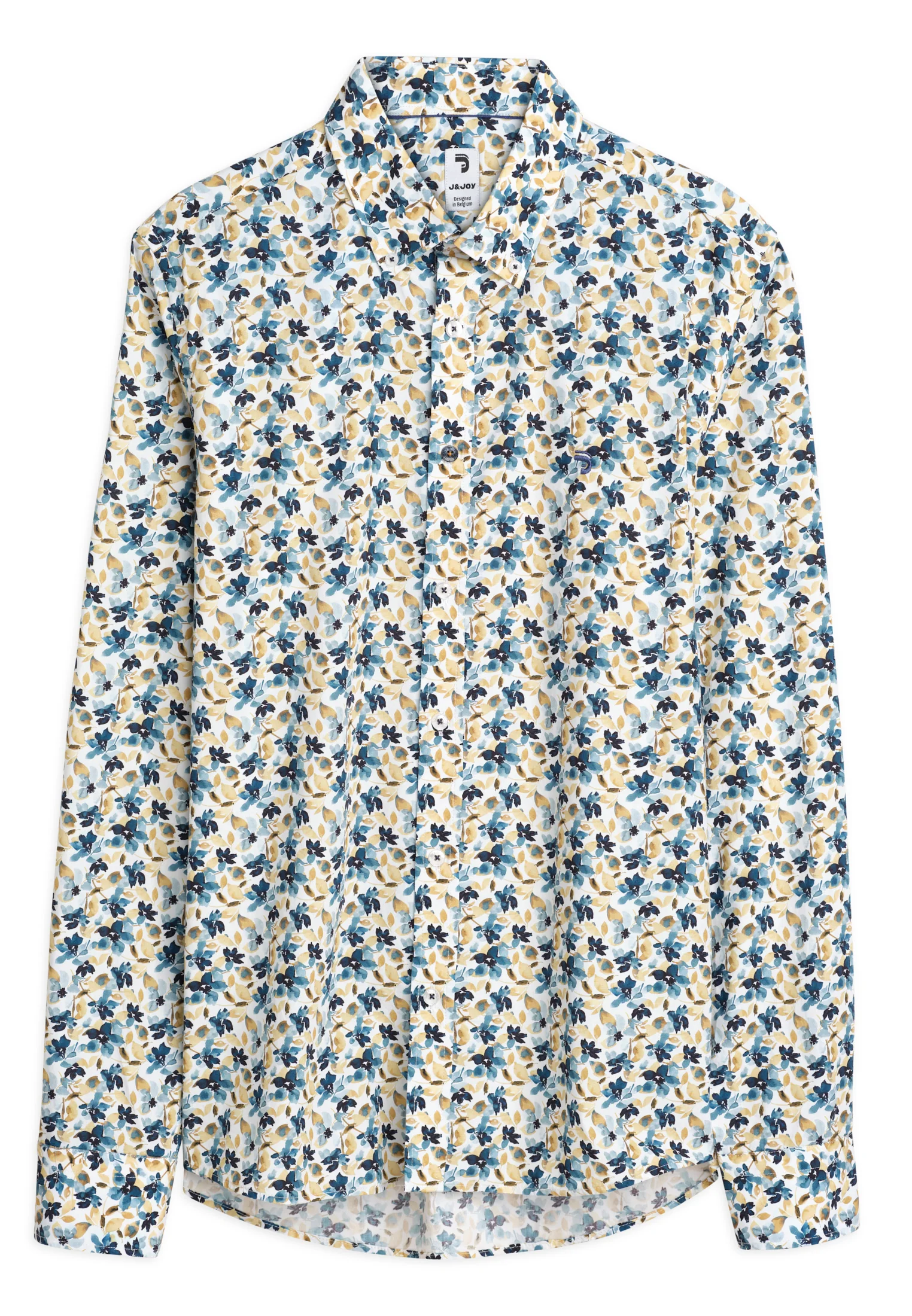 Chemise homme blanche avec des fleurs – Image 4