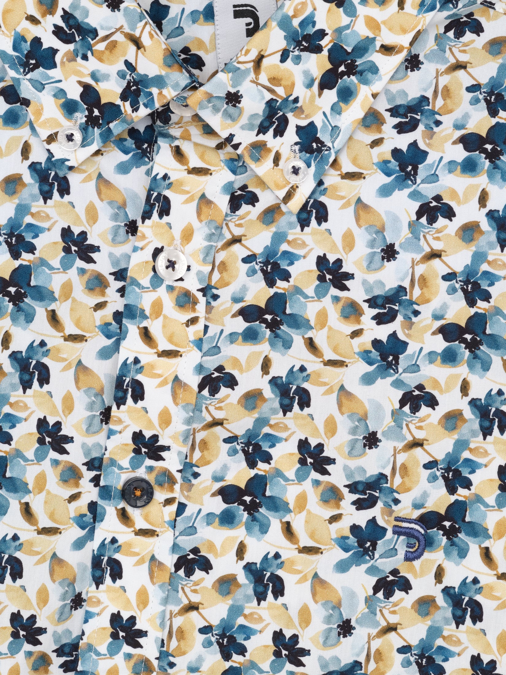 Chemise homme blanche avec des fleurs – Image 7