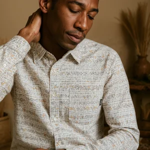 Chemise homme avec pattern abstrait