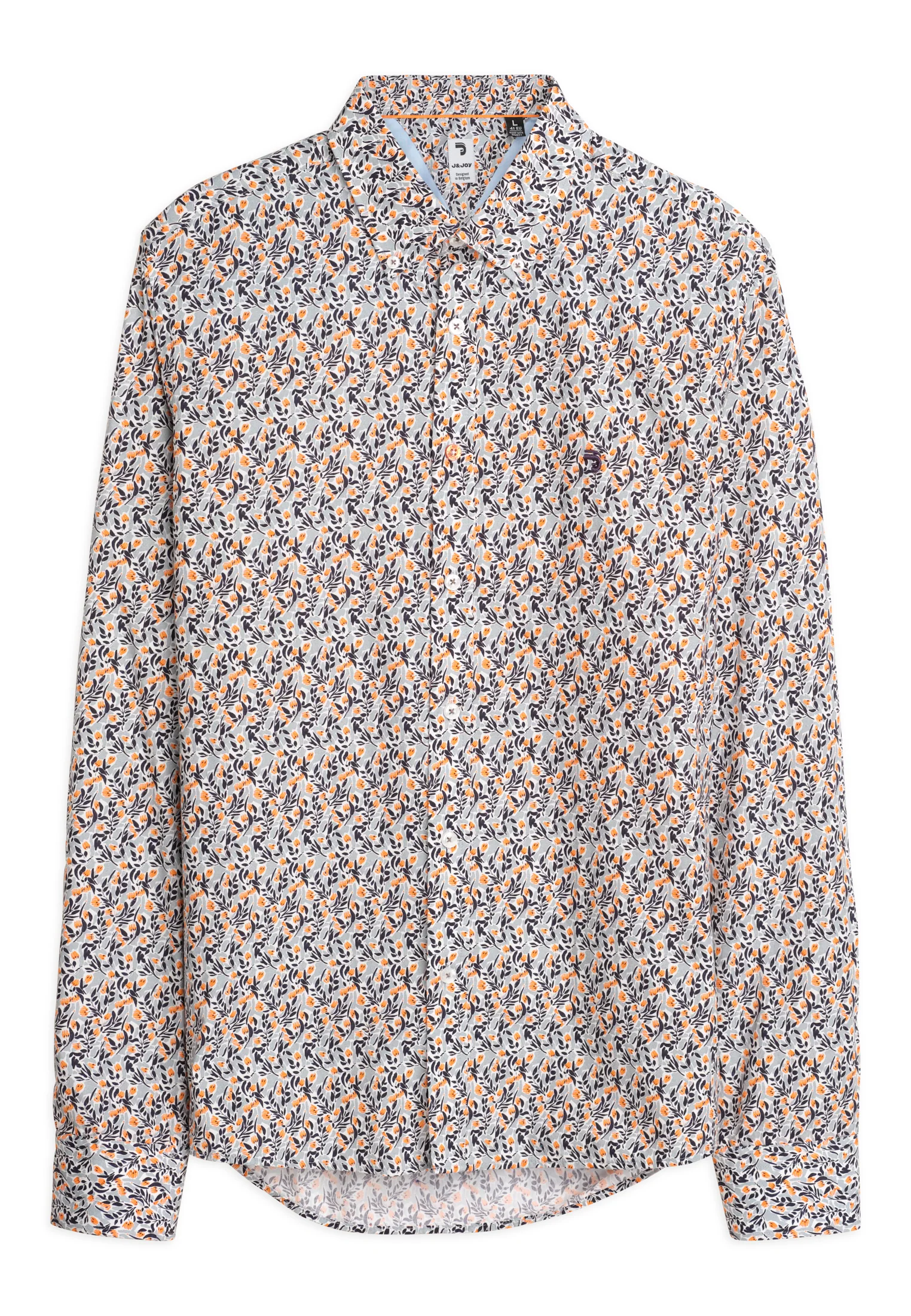 Chemise homme beige avec des fleurs – Image 4