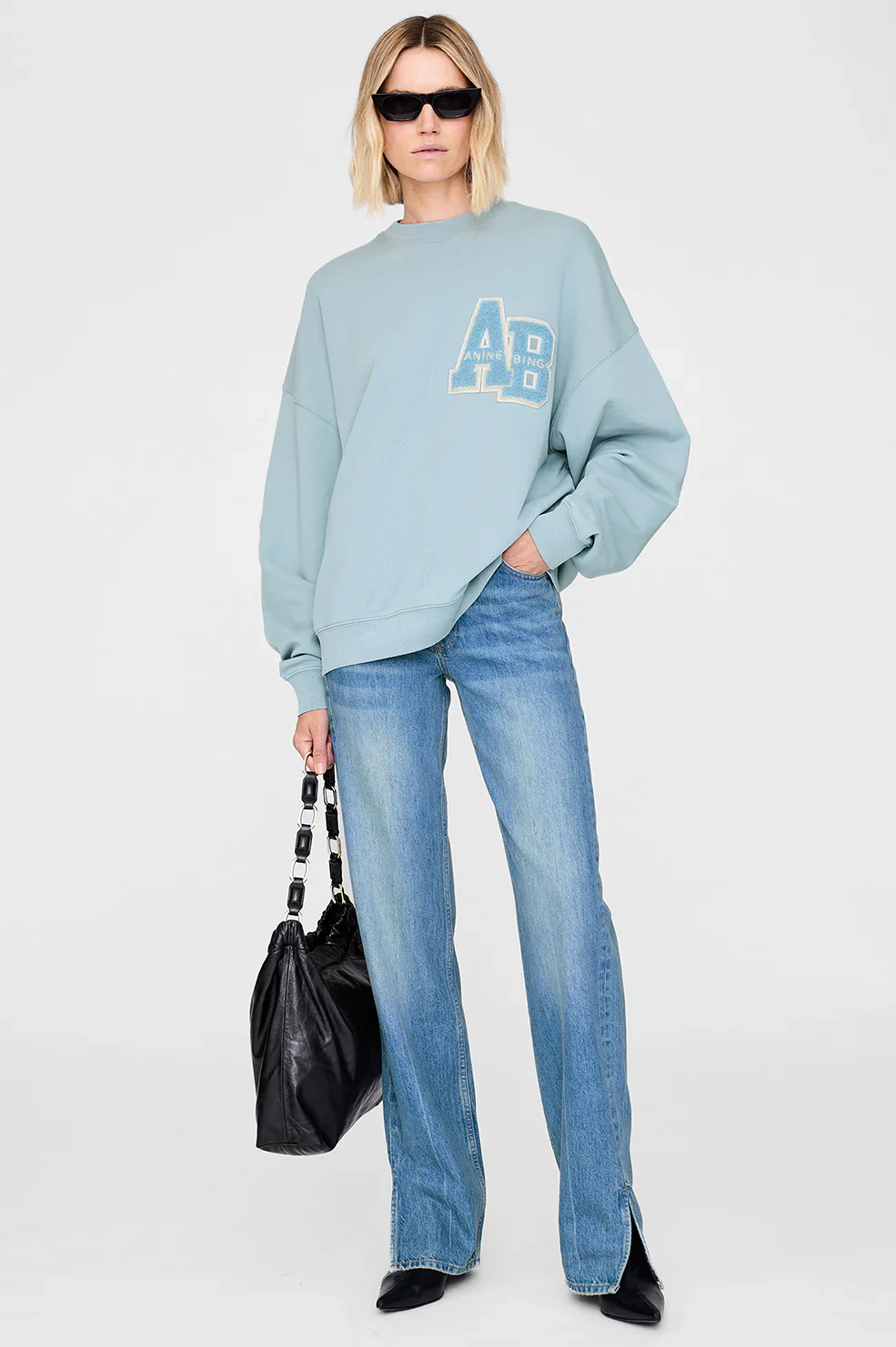 Sweatshirt oversize letterman AB