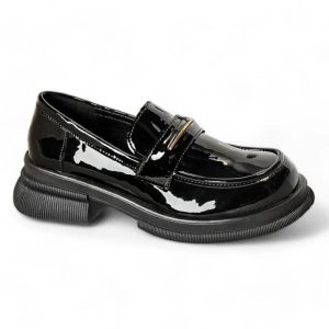 mocassin orthopédique femme vernis à talons