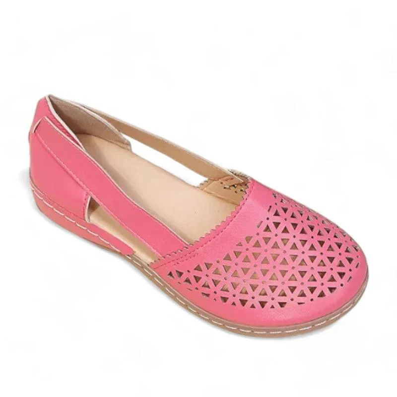 mocassin orthopédique femme ajourés à talons compensés – Image 9