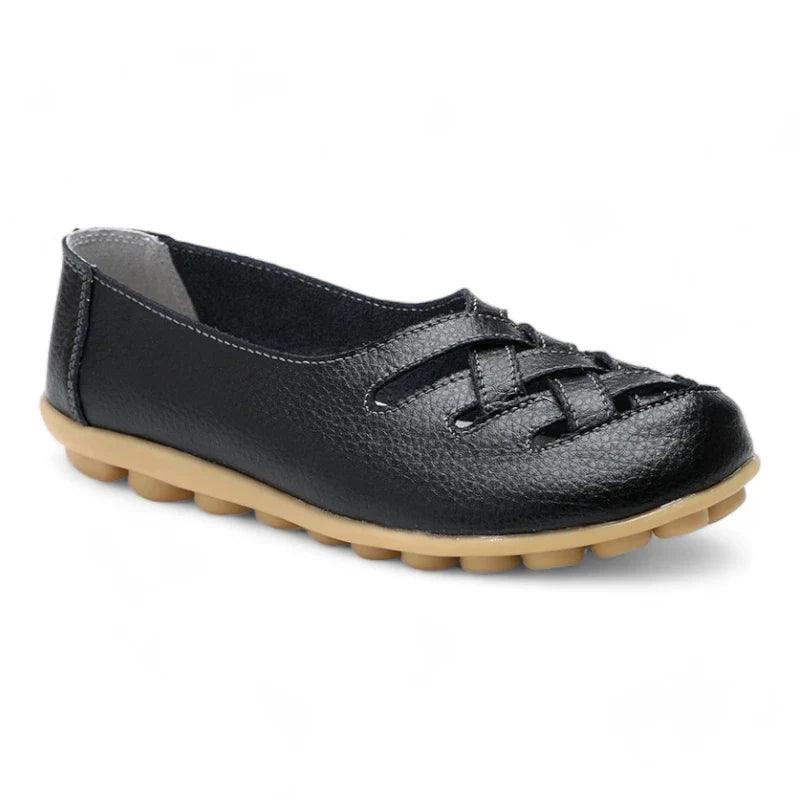 mocassin orthopédique femme tressés en cuir – Image 4