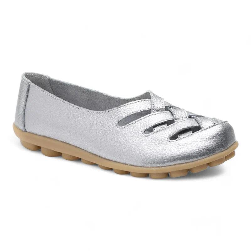 mocassin orthopédique femme tressés en cuir – Image 6