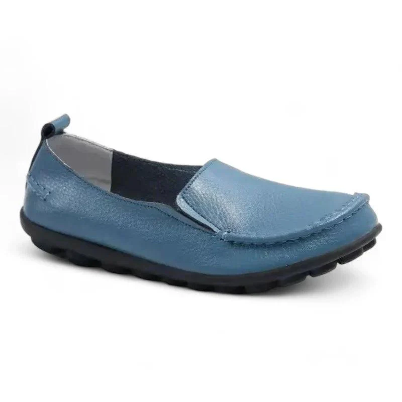 mocassin orthopédique femme souples en cuir fendu – Image 5