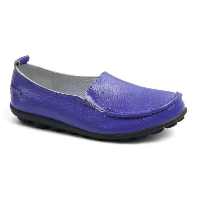 mocassin orthopédique femme souples en cuir fendu – Image 7