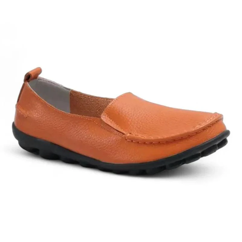 mocassin orthopédique femme souples en cuir fendu – Image 9