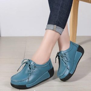 Chaussures orthopédiques respirantes en cuir pour Femme Anna