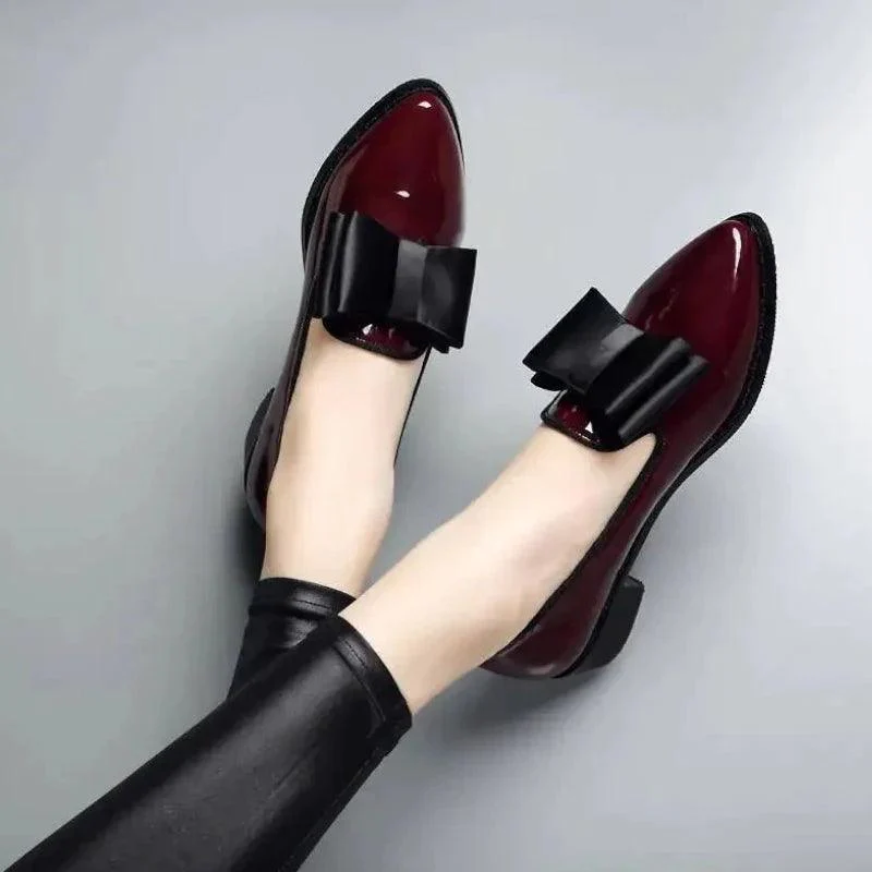 mocassin orthopédique femme vernis à bouts pointus – Image 3