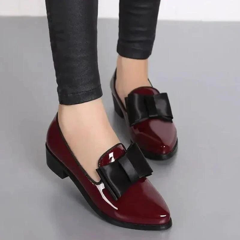 mocassin orthopédique femme vernis à bouts pointus – Image 2