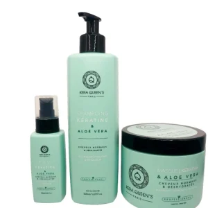 Rituel Kératine et Aloe Vera - Shampoing 500ml + Masque 500ml + Sérum 100ml