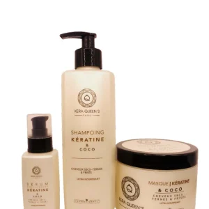 Rituel Kératine et Coco - Shampoing 500ml + Masque 500ml + Sérum 100ml