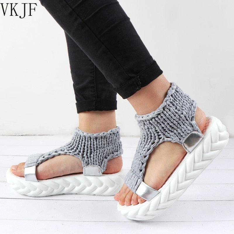 Sandales à plateforme pour femmes - Briskory