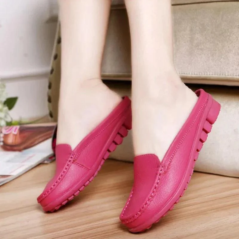 mocassin orthopédique femme mules en cuir – Image 5