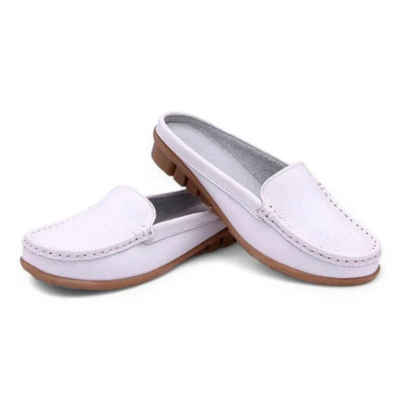 mocassin orthopédique femme mules en cuir – Image 2
