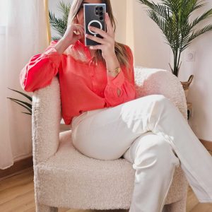 Chemisier fluide et plumeti