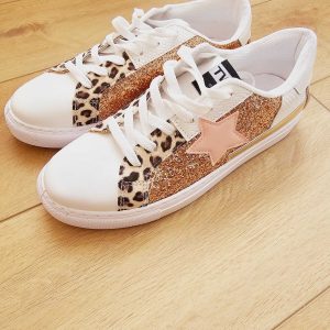 Baskets étoile rose