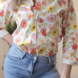 Chemisier imprimé fleuri